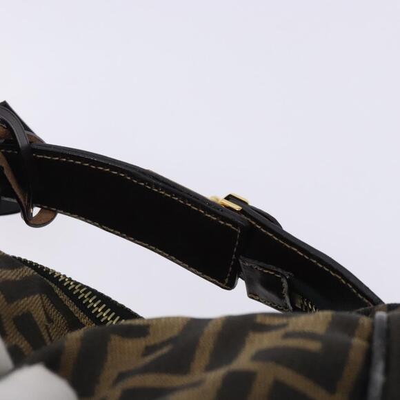 FENDI Zucca Canvas Hand Bag Black Brown - Picture 7 of 13